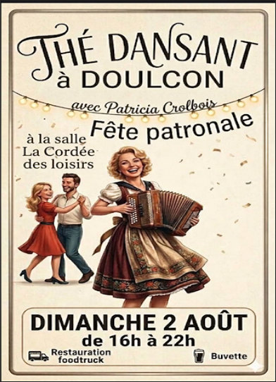 Thé dansant le dimanche 2 août à Doulcon